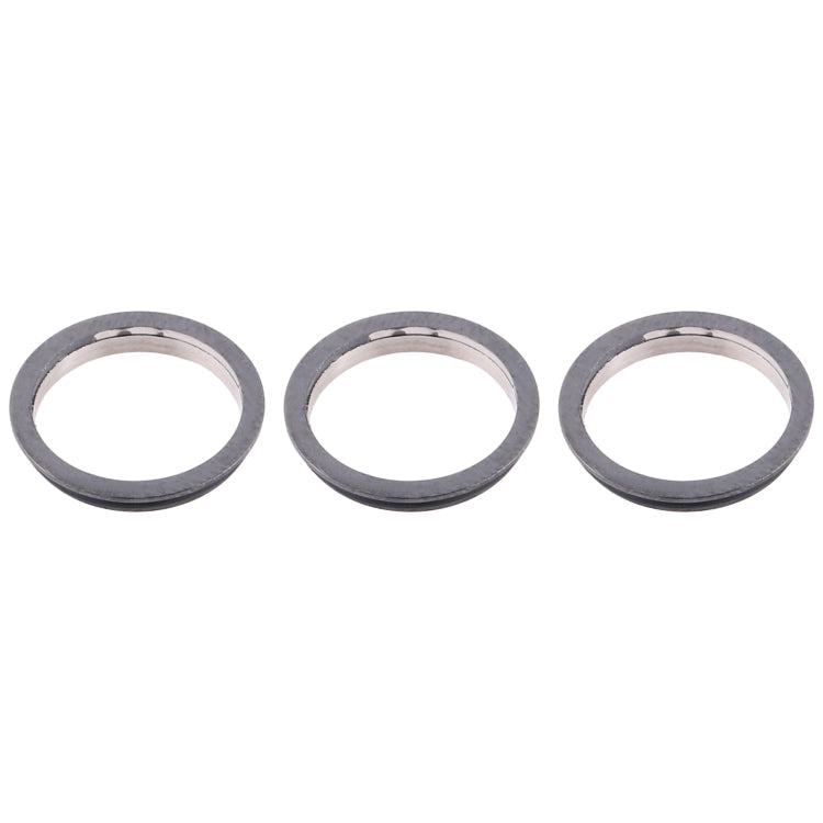 IPhone 12 Pro Max Metal Protector Hoop Ring for Camera (3 pcs) - Grey