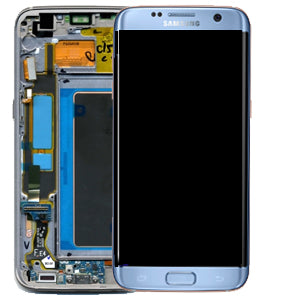 Galaxy S7 Edge Display Blue