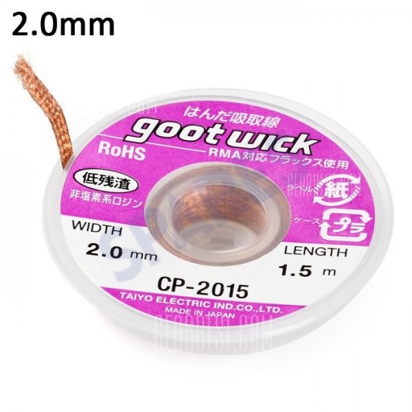 GOOT CP - 2015 Desoldering Wick Wire