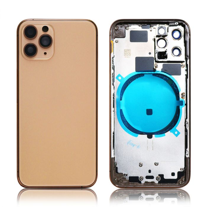 IPhone 11 Pro Back Housing without logo High Quality Gold